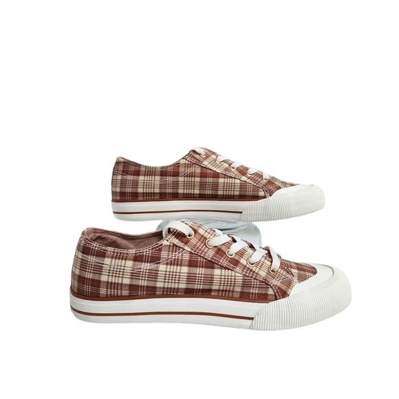 ARIZONA JEAN COMPANY PLAID LACE-UP TENNIS SHOE - Picture 1 of 11